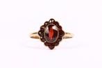 Ring - 8 karaat Geel goud Granaat, Sieraden, Tassen en Uiterlijk, Ringen, Nieuw