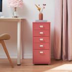 Kantoorkast Kökar ladekast op wielen 69x28x41 cm watermeloen, Verzenden, Nieuw in verpakking