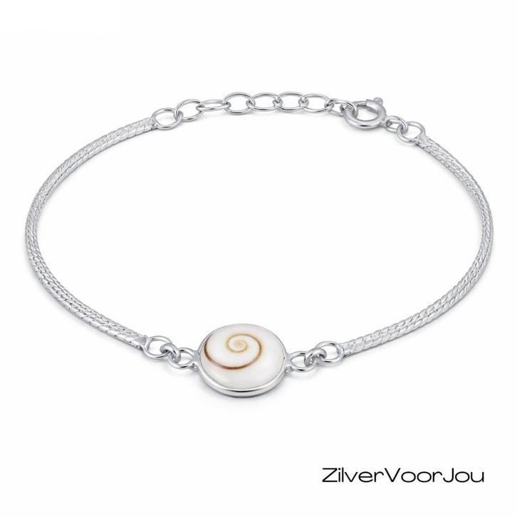 Zilveren shiva eye armbandje, Sieraden, Tassen en Uiterlijk, Armbanden, Nieuw, Verzenden