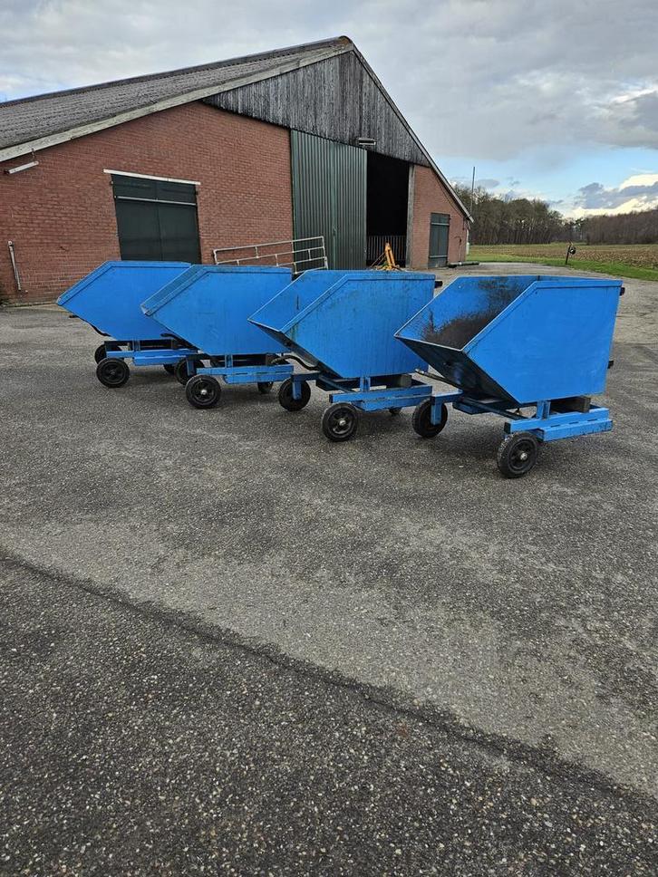 Kiepbak kantelbak spanenbak heftruck 250 liter, Zakelijke goederen, Machines en Bouw | Heftrucks en Intern transport, Voorzetapparatuur