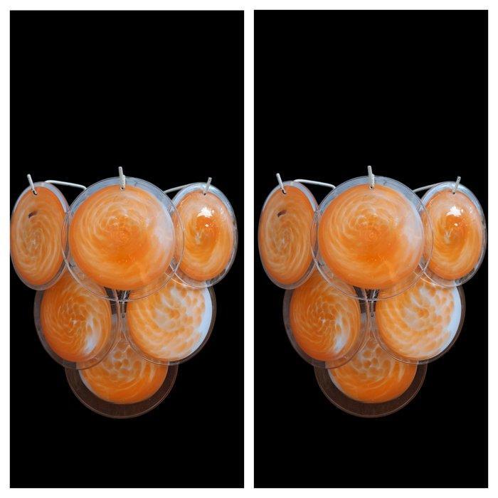 Wandkandelaar (2) - Glas, Antiek en Kunst, Antiek | Lampen