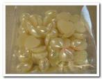Doosje parelmoer hartjes 12 mm plat +/- 100pcs parelmoe, Ophalen of Verzenden, Nieuw