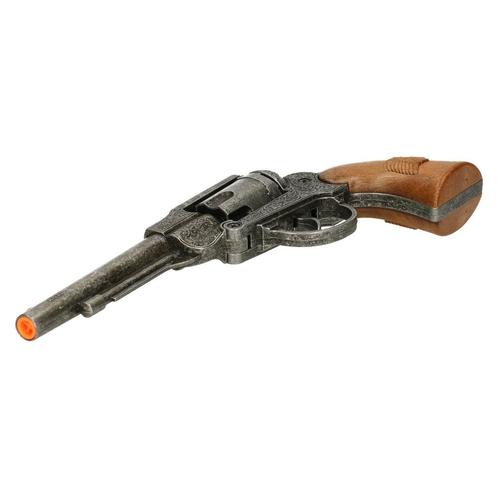 Cowboy revolver verkleedaccessoire - 8 schoten - western s.., Hobby en Vrije tijd, Feestartikelen, Verzenden