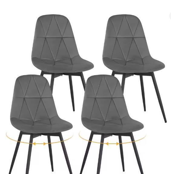 Set van 4 Eetkamerstoelen – Ergonomisch Design, 360° Draaiba, Huis en Inrichting, Stoelen, Nieuw, Verzenden