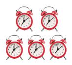 Set van 5 kleine wekkertjes, rood (op batterij), Doe-het-zelf en Verbouw, Gereedschap | Handgereedschap, Ophalen of Verzenden