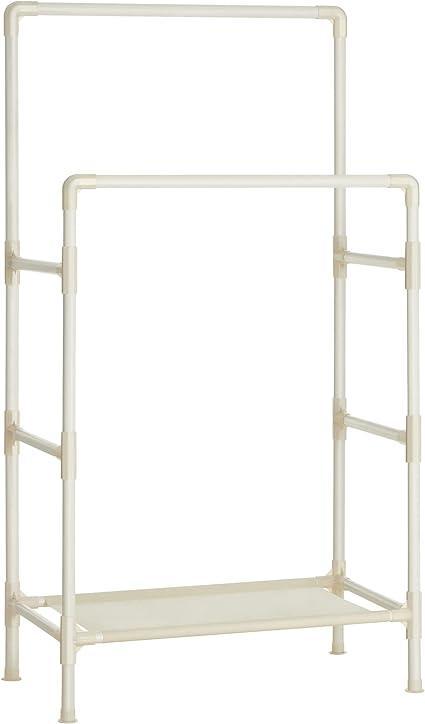Kledingrek - BasiX - dubbele hangrails - opbergplank - wit, Huis en Inrichting, Kasten | Kledingkasten, Nieuw, Ophalen of Verzenden