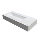 Wastafel Best Design Q90 Just Solid 90x48x13 cm Mat Wit, Ophalen of Verzenden, Nieuw, Overige typen
