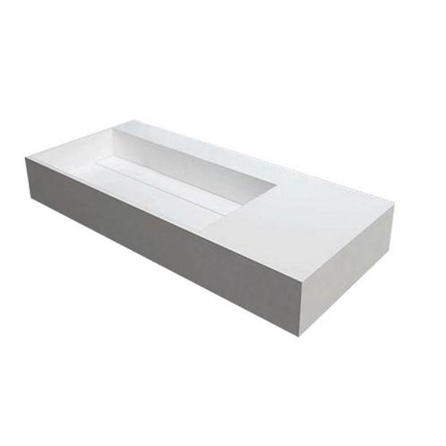 Wastafel Best Design Q90 Just Solid 90x48x13 cm Mat Wit, Doe-het-zelf en Verbouw, Sanitair, Overige typen, Nieuw, Ophalen of Verzenden