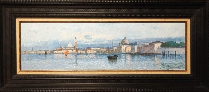Celso Miranda (1942) - Vista de Venecia, Antiek en Kunst, Kunst | Schilderijen | Klassiek