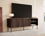 Meubella | TV-Meubel donkerbruin eiken 150 cm | Landelijk, Huis en Inrichting, Kasten | Televisiemeubels, Overige materialen, Verzenden