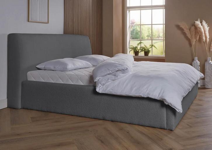 ACTIE! Bedframe Palma 180 200 Grijs, Huis en Inrichting, Slaapkamer | Boxsprings, 180 cm, 200 cm, Grijs, Tweepersoons, Nieuw, Verzenden