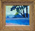 École néo-expressionniste française (XX) - Paysage aux, Antiek en Kunst, Kunst | Schilderijen | Klassiek