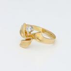 Ring - 18 karaat Geel goud, Witgoud Diamant (Natuurlijk) -, Sieraden, Tassen en Uiterlijk, Ringen, Nieuw