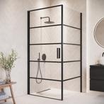 Douchecabine Alava 90 x 90 x 190cm Zwart strepen Douchewand, Verzenden, Nieuw, Douche