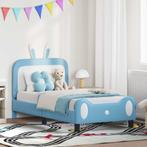 vidaXL Bedframe voor kinderen met hoofdbord Blauw 80 x 160, Verzenden, Nieuw, Blauw
