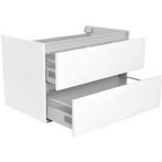 Wiesbaden Vision Onderkast Met 2 Laden - 80x46cm - Glans Wit, Ophalen of Verzenden, Nieuw