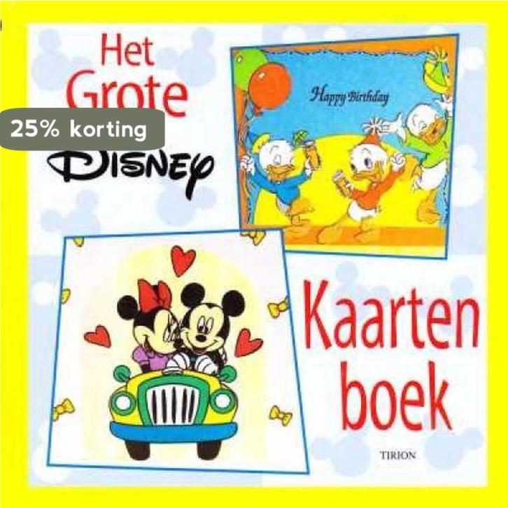 GROTE DISNEY KAARTENBOEK 9789051218916, Boeken, Hobby en Vrije tijd, Gelezen, Verzenden