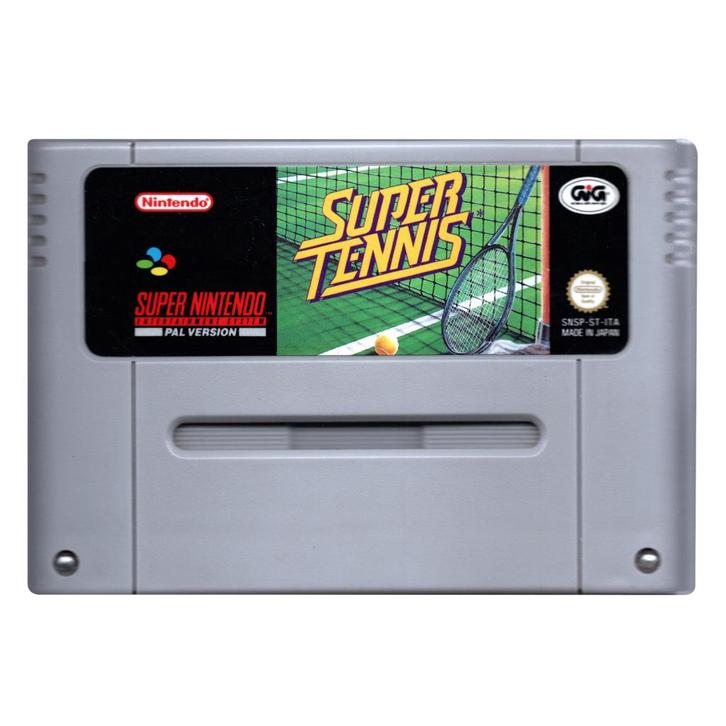 SNES Super Tennis - Verkleurd (Losse Cassette), Spelcomputers en Games, Spelcomputers | Nintendo Super NES, Zo goed als nieuw