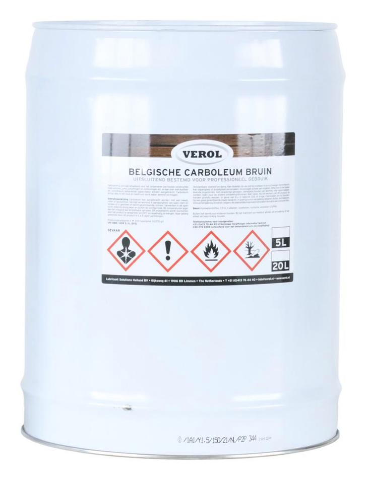 Verol Verol carboleum bruin 20 l, bruin, Doe-het-zelf en Verbouw, Verf, Beits en Lak, Nieuw, Verzenden