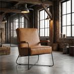 Leren fauteuil Hope, Huis en Inrichting, Fauteuils, Nieuw, Ophalen of Verzenden, Eigentijds, Industrieel, Modern, Scandinavisch