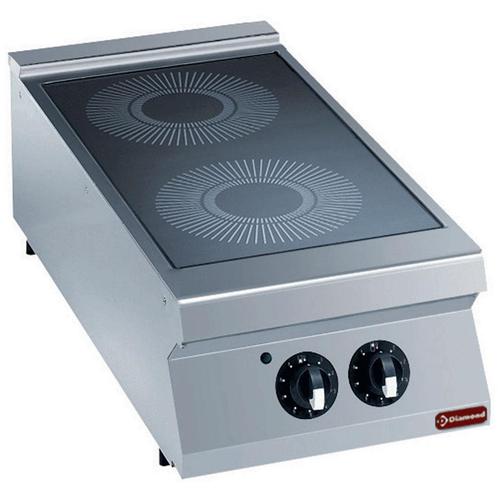 Diamond Vitrokeramisch | Fornuis | 2 Zones Top | 400v, Zakelijke goederen, Horeca | Keukenapparatuur, Nieuw in verpakking, Ophalen of Verzenden