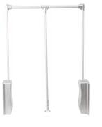 Uittrekbare kledingroede 51–66 cm – garderobelift zilver, Huis en Inrichting, Kasten | Kledingkasten, Verzenden, Nieuw