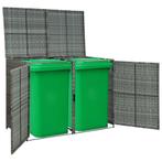 Containerberging dubbel 148x77x111 cm poly rattan antraciet, Tuin en Terras, Tuinhuizen, Verzenden, Nieuw