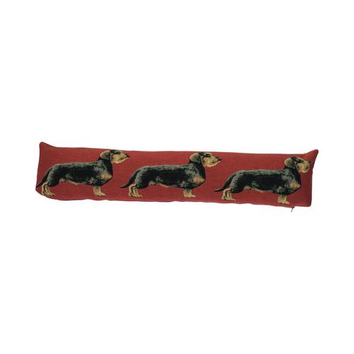 gobelin tochtkussen ruwharige teckel 20x90cm, Huis en Inrichting, Woonaccessoires | Overige, Verzenden
