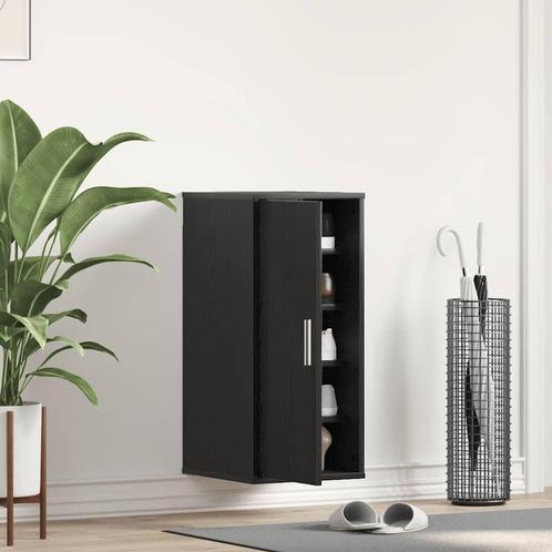 vidaXL Schoenenkast 32x35x70 cm spaanplaat zwart, Huis en Inrichting, Kasten | Schoenenrekken, Nieuw, Verzenden
