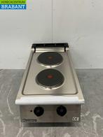 RVS Mareno 2 pits elektrisch fornuis kookplaat 40 cm 400V, Ophalen of Verzenden, Nieuw zonder verpakking