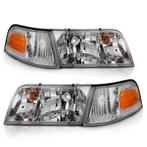 ANZO 1998-2005 Ford Crown Victoria Crystal Headlight Chrome, Ophalen of Verzenden, Nieuw