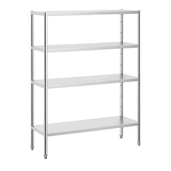 GGM Gastro | Rvs rek PREMIUM - 1400x500mm - met 4 schappen |, Zakelijke goederen, Horeca | Overige, Verzenden