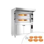GGM Gastro | Elektrische pizzaoven - 6+6x 33cm - Handmatig -, Witgoed en Apparatuur, Afzuigkappen, Onderbouw afzuigkap, Verzenden
