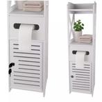 Ruhhy Badkamerkastje met Deurtje en Toiletpapierhouder –.., Ophalen of Verzenden, Nieuw