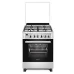 Wiggo WO-E639R(XX) Serie 9 - Gasfornuis - Wok - Rvs, Witgoed en Apparatuur, Kookplaten, Verzenden, Nieuw