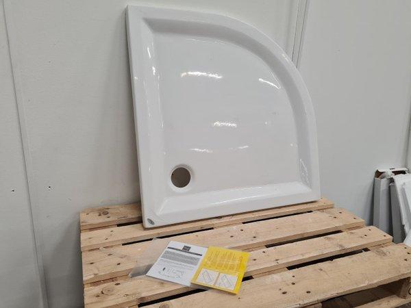 Plieger Douchebak 90 x 90 cm kwart rond wit, Doe-het-zelf en Verbouw, Sanitair, Bad, Nieuw, Ophalen of Verzenden