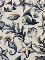 Prachtige stof met mediterraans kustdecor - Textiel - 300 cm
