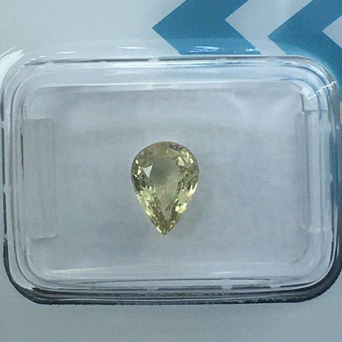 Zonder Minimumprijs - 1 pcs Geel Saffier - 1.33 ct -, Sieraden, Tassen en Uiterlijk, Edelstenen