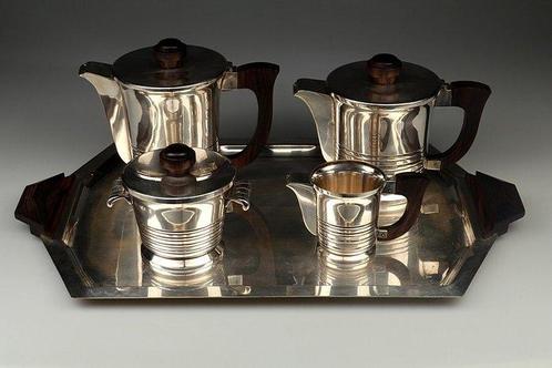Koffieservies - Verzilverd, Antiek en Kunst, Kunst | Designobjecten