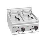GGM Gastro | Dubbele elektrische friteuse - 10+10 liter - 18, Witgoed en Apparatuur, Frituurpannen, Verzenden, Nieuw
