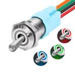 Tuimelschakelaar met verlichting - 16mm - RGB - ON/OFF - 12/, Ophalen of Verzenden, Nieuw