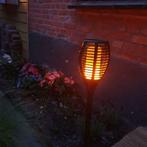 Solarlampen met vlameffect - sfeervolle led tuinverlichting!, Kunststof, Verzenden, Overige typen, Nieuw