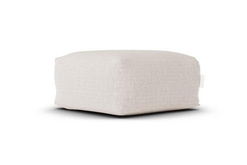 Laui Lounge Vierkante Poef Outdoor - Beige, Huis en Inrichting, Zitzakken, Nieuw, Verzenden
