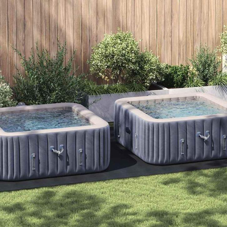 vidaXL Zwembad Grondzeil Zwart 500 x 250 cm Polyester, Tuin en Terras, Zwembad-toebehoren, Nieuw, Verzenden
