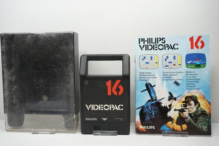 Philips Videopac 16: Depth Charge / Marksman Morgen in huis!, Computers en Software, Vintage Computers, Ophalen of Verzenden