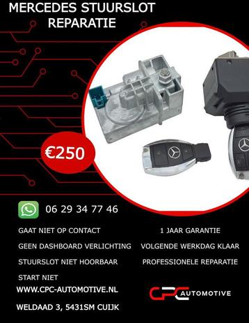 Mercedes ELV stuurslot reparatie w204, w207, w212, x204