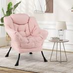 Fauteuil met armleuning - Relaxfauteuil - Relaxstoel - Roze, Verzenden, Zo goed als nieuw