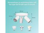 Philips IDRIS - Plafondspot 3 Lichts - Spatwaterdicht - Wit, Verzenden, Zo goed als nieuw