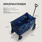 Bolderkar - Opvouwbaar - Bolderwagen  - Blauw - VIVOSUN, Verzenden, Zo goed als nieuw
