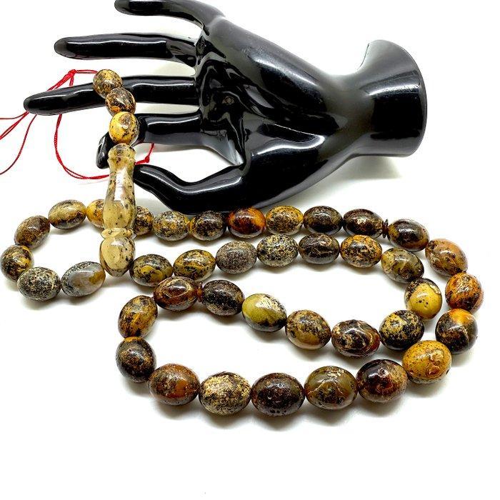 Natuurlijke Baltische amber Tesbih misbaha gebedskralen hele, Antiek en Kunst, Curiosa en Brocante
